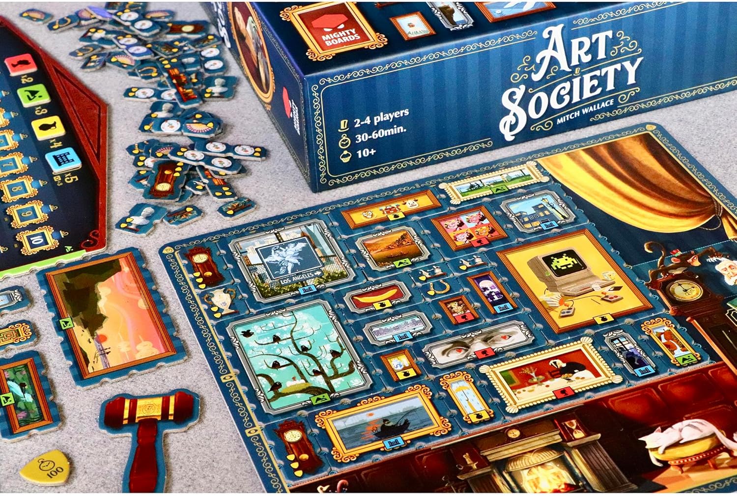 Mighty Boards | Art Society | Board Game | Ages 10+ | 2-4 Players | 30-60 Minutes Playing Time