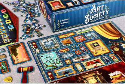 Mighty Boards | Art Society | Board Game | Ages 10+ | 2-4 Players | 30-60 Minutes Playing Time