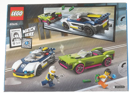 LEGO City Police Car and Muscle Car Chase, Racing Vehicle Toys for 6 Plus Year Old Boys & Girls, Fun Gift for Kids Who Love Pretend Play, Includes Officer and Crook Minifigures 60415