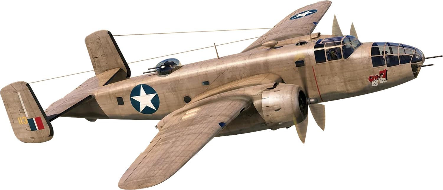 Airfix A06015A North American B-25C/D Mitchell Military Aircraft U.S.A.A.F. Model Making kit, Multicolour