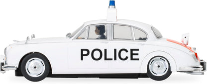 Scalextric Hornby Hobbies LTD C4420 Jaguar Mk2-Police Edition Slot-Cars Street and Rally, White, 1:32 Scale