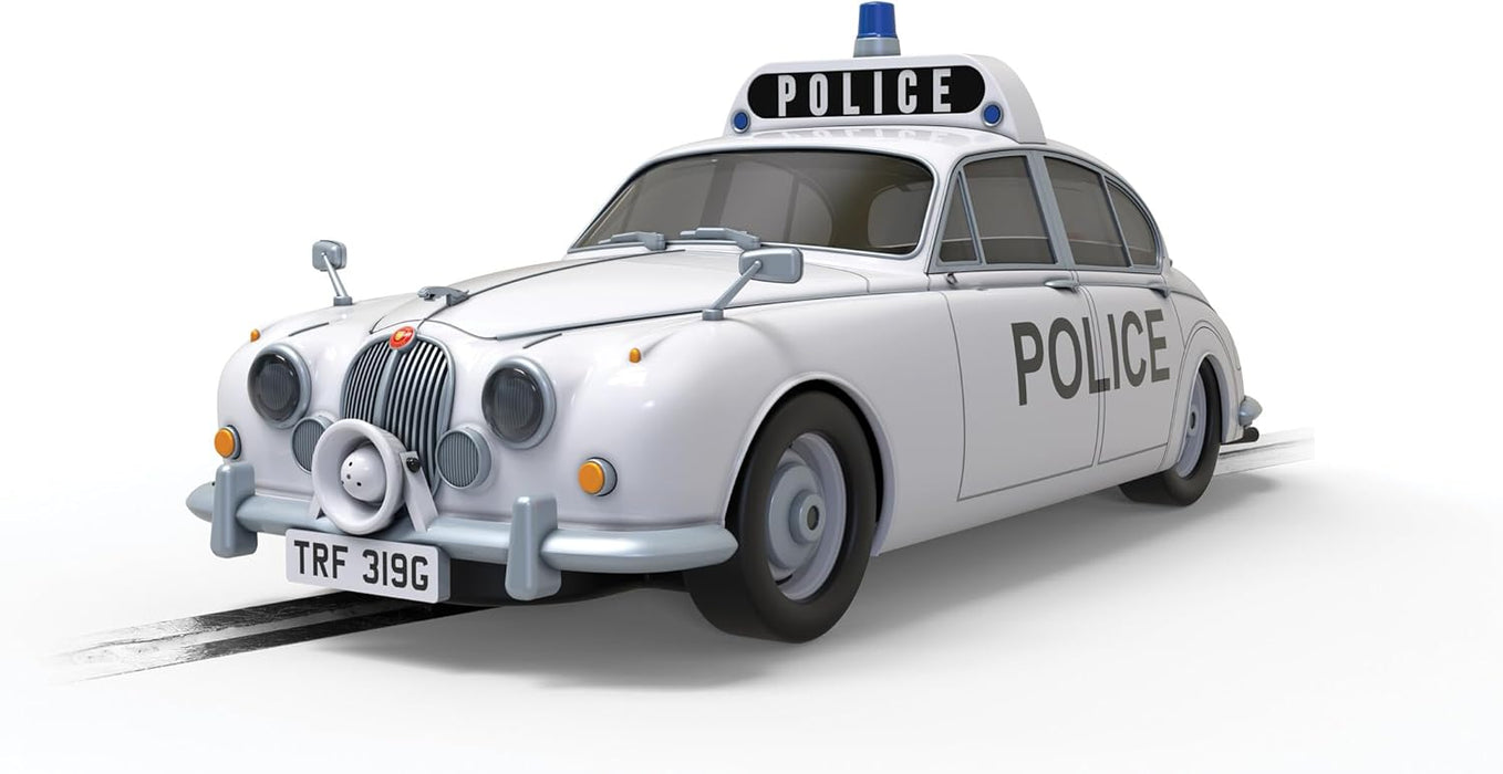 Scalextric Hornby Hobbies LTD C4420 Jaguar Mk2-Police Edition Slot-Cars Street and Rally, White, 1:32 Scale