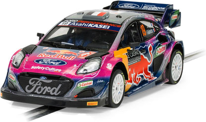 Scalextric Cars - C4448 Ford Puma WRC – Sebastien Loeb - Toy Slot Car for use Race Tracks or Set - Small Kids Gift Ideas for Boy/Girl Ages 5 Accessories, Purple