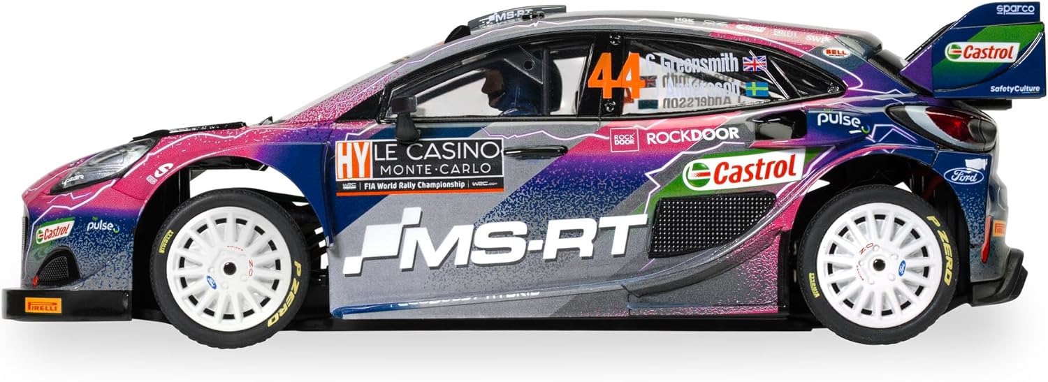 Scalextric Cars - C4449 Ford Puma WRC – Gus Greensmith - Toy Slot Car for use Race Tracks or Set - Small Kids Gift Ideas for Boy/Girl Ages 5 Accessories