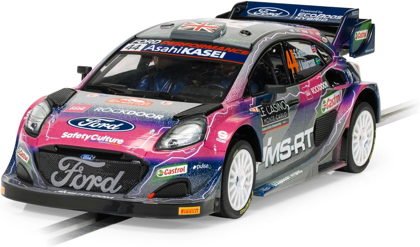 Scalextric Cars - C4449 Ford Puma WRC – Gus Greensmith - Toy Slot Car for use Race Tracks or Set - Small Kids Gift Ideas for Boy/Girl Ages 5 Accessories