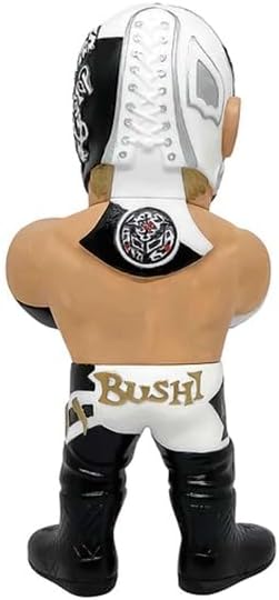 16D Softbi Collection New Japan Pro Wrestling 026 New Japan Pro Wrestling BUSHI (Disfraz Blanco y Negro) figura de acción prepintada de Vinilo Suave sin Escala