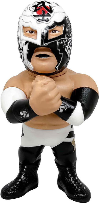16D Softbi Collection New Japan Pro Wrestling 026 New Japan Pro Wrestling BUSHI (Disfraz Blanco y Negro) figura de acción prepintada de Vinilo Suave sin Escala
