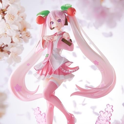 SEGA GOODS Hatsune Miku - Sakura Miku 2023 - Statuette Luminasta 21cm One Size Pink,white