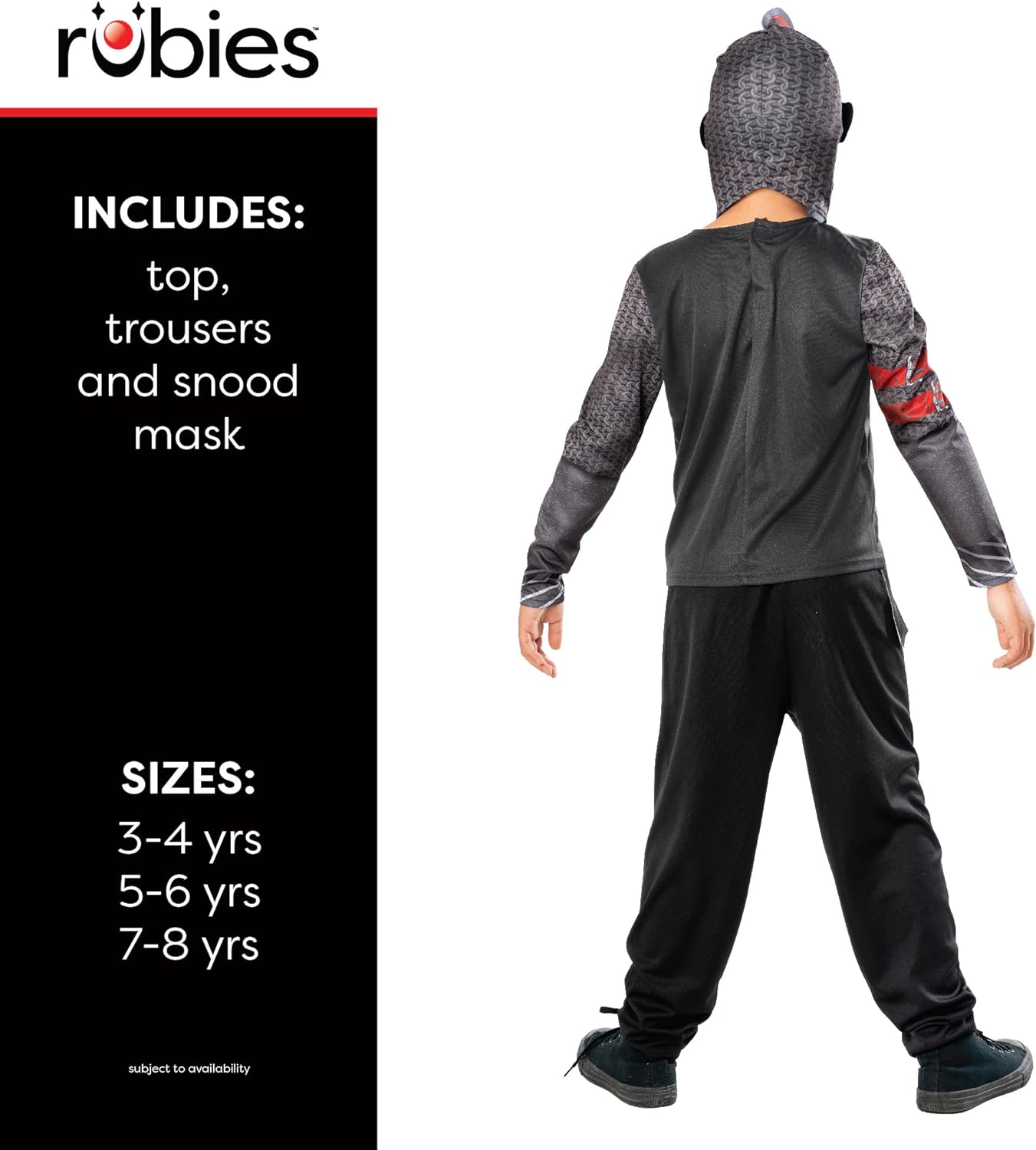 Forum Black Knight Child Costume, Kids Fancy Dress