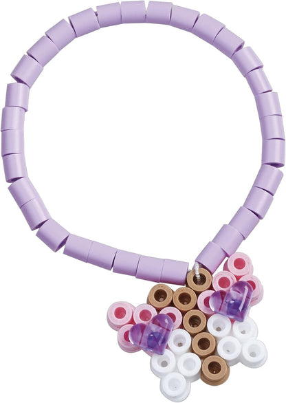 Hama Pink Activty Creative Box, Arts and Crafts Fuse Beads Set with Accessories, for Ages 5+, Official Set