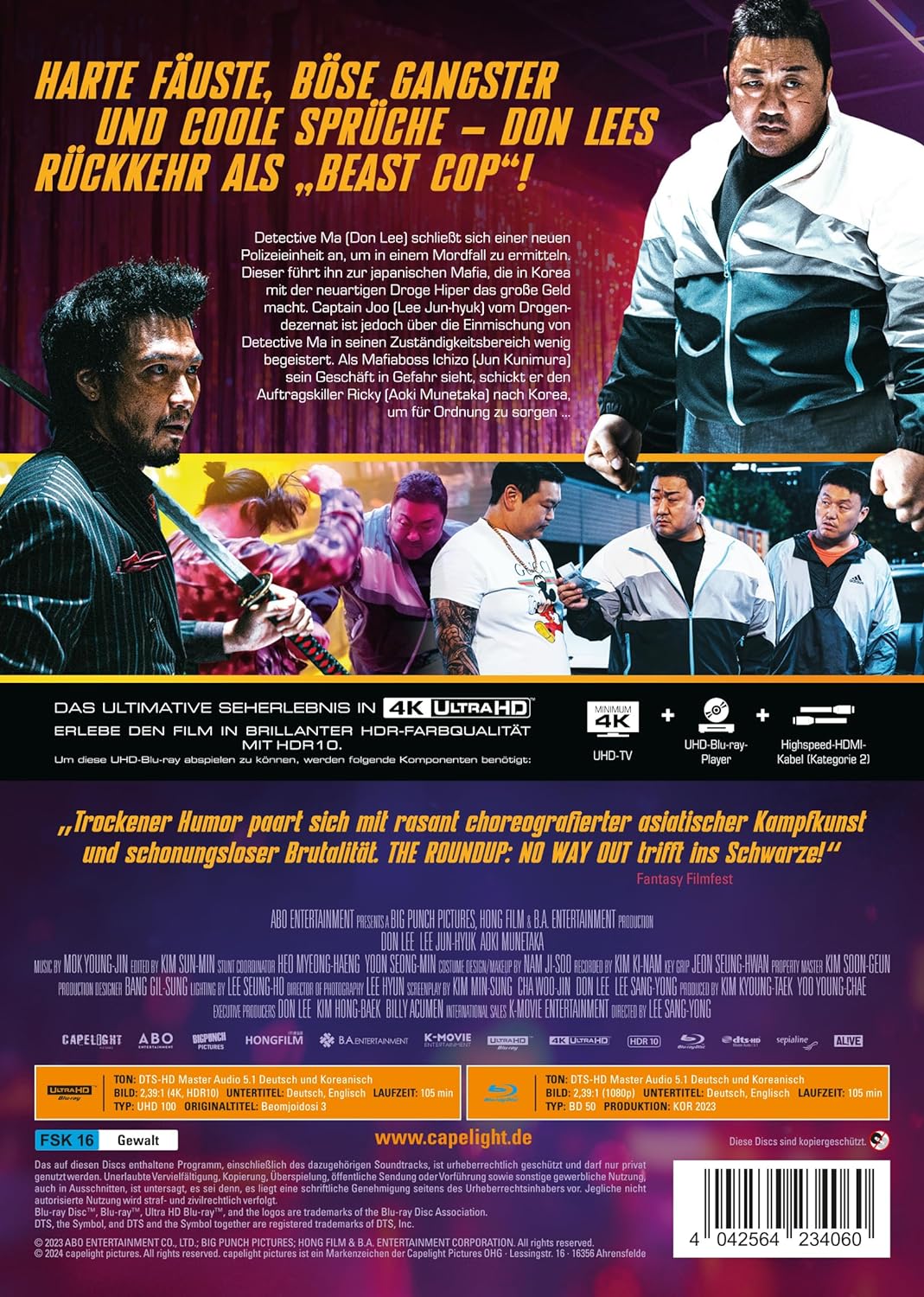 The Roundup: No Way Out - 2-Disc Limited Collector's Edition im Mediabook (Deutsch/OV) (Ultra HD) (+ Blu-ray