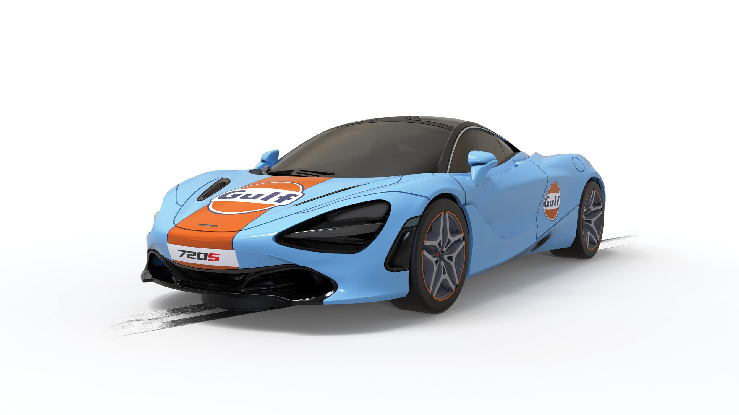 Scalextric Cars - C4394 McLaren 720S - Gulf Edition - Toy Slot Car for use with Scalextric Race Tracks or Set - Small Kids Gift Ideas for Boy/Girl Ages 5+, Scalextric Accessories