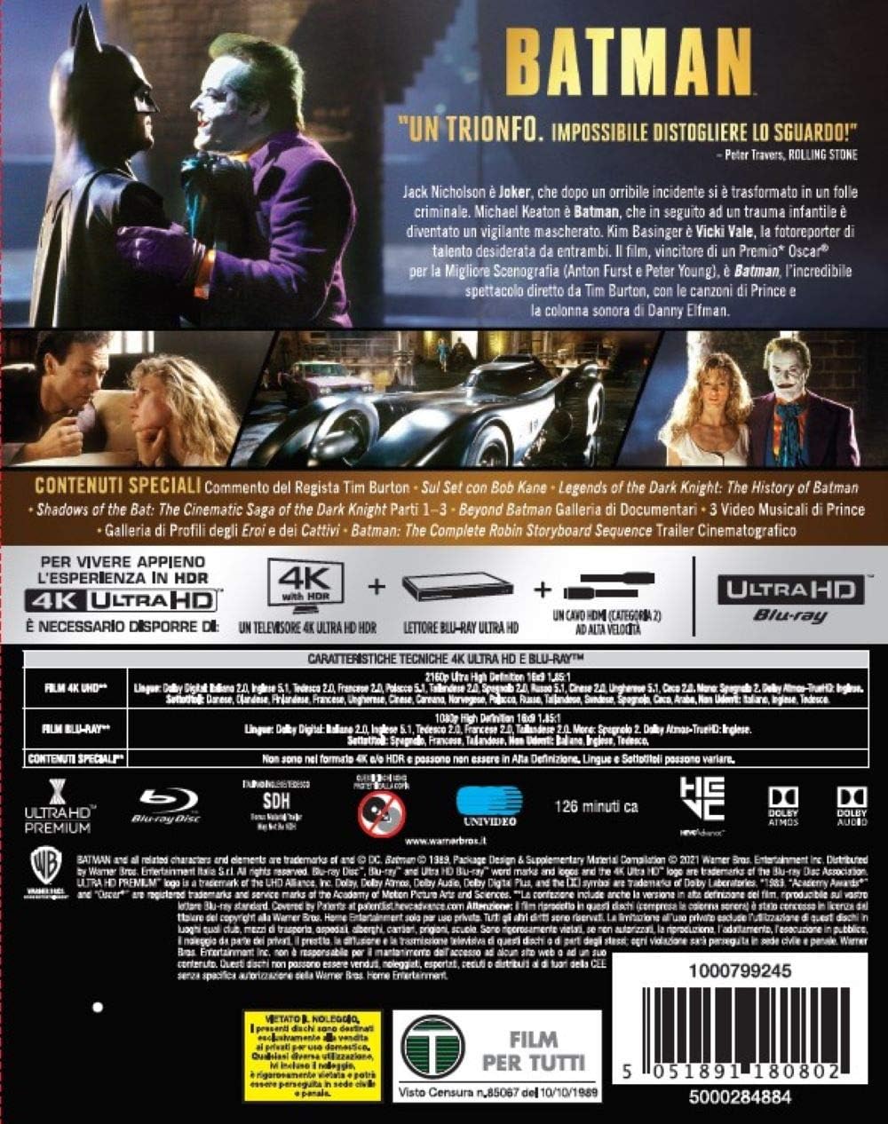 Batman: Titans of Cult - Limited Edition Steelbook (4K Ultra-HD + Blu-Ray) (2 Dischi) DVD