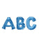 Amscan 3544701 S/Shape: Letter 'X' Blue