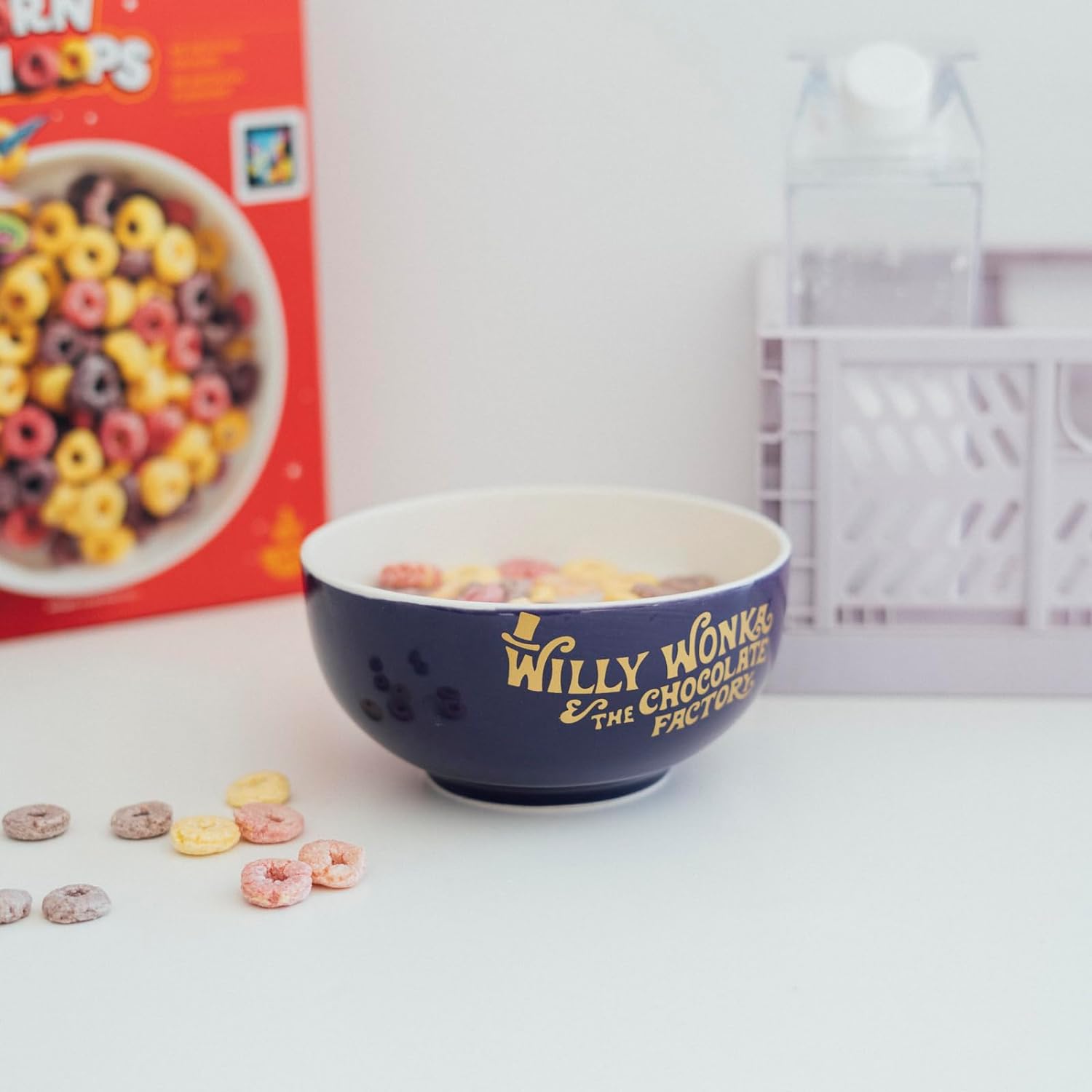 Grupo Erik: Bowl Willy Wonka | Tazza Colazione Grande di Willy Wonka in ceramica, 600 ml, 14 x 7 x 14 cm, ideale come Willy Wonka Gadget, Tazzone