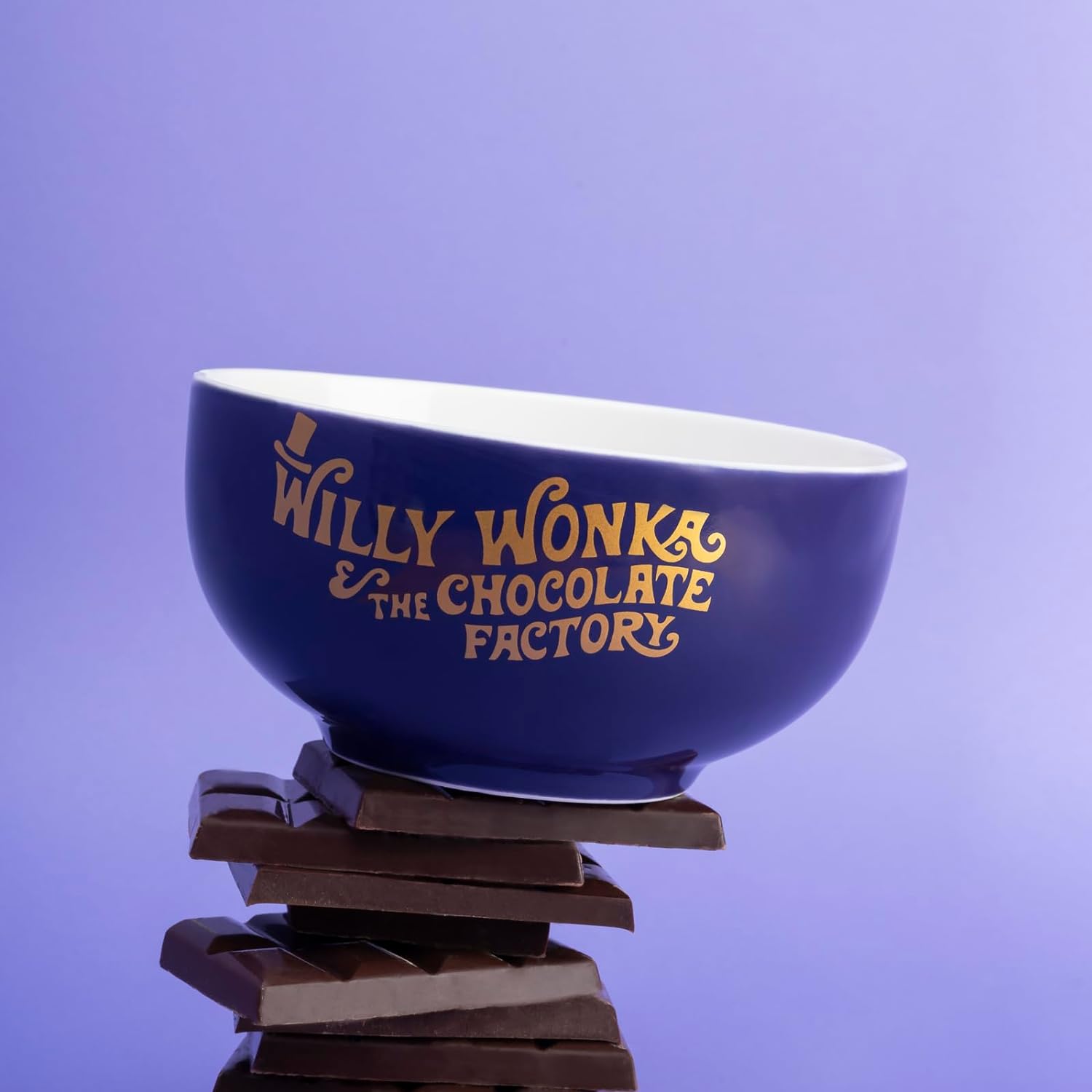 Grupo Erik: Bowl Willy Wonka | Tazza Colazione Grande di Willy Wonka in ceramica, 600 ml, 14 x 7 x 14 cm, ideale come Willy Wonka Gadget, Tazzone