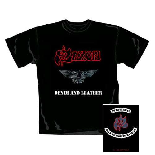 Saxon - T-Shirt Leather (in L)