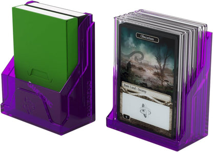 Gamegenic Bastion 50+ XL Deck Box - Compact, sécurisé et parfaitement organisé pour vos cartes à collectionner ! Protège en toute sécurité plus de 50 cartes à double pochette, couleur violette