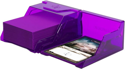 Gamegenic Bastion 50+ XL Deck Box - Compact, sécurisé et parfaitement organisé pour vos cartes à collectionner ! Protège en toute sécurité plus de 50 cartes à double pochette, couleur violette
