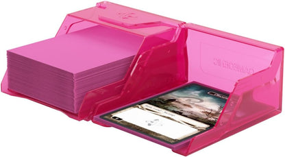 Gamegenic Bastion 50+ XL Deck Box - Compact, Secure, and Perfectly Organized for Your Trading Cards! Safely Protects 50+ Double-Sleeved Cards, White Color, Made