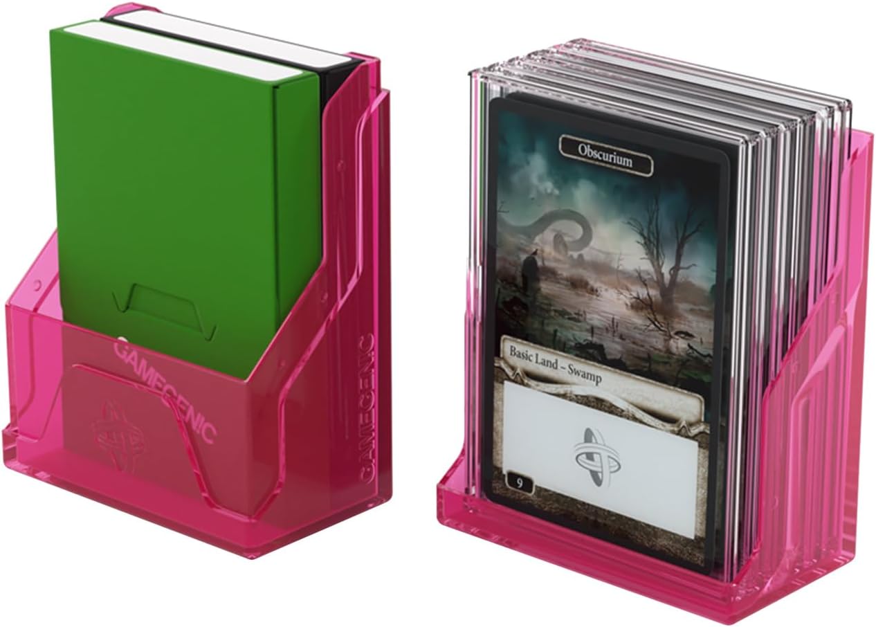 Gamegenic Bastion 50+ XL Deck Box - Compact, Secure, and Perfectly Organized for Your Trading Cards! Safely Protects 50+ Double-Sleeved Cards, White Color, Made