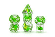 FanRoll by Metallic Dice Games Dragon StormTM Inclusion Resin Dice Set: Green Dragon