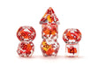 FanRoll by Metallic Dice Games Dragon StormTM Inclusion Resin Dice Set: Red Dragon