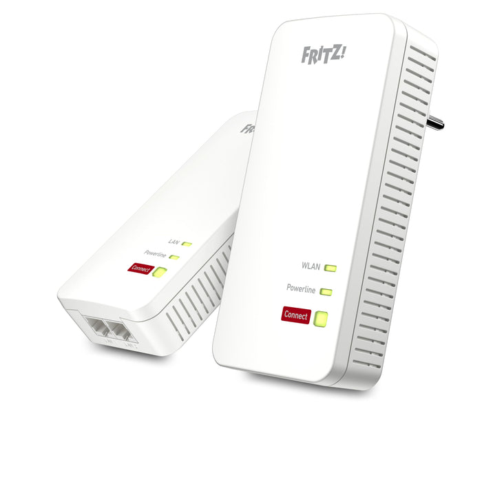 AVM FRITZ!Powerline 1240 AX WLAN Set Edition International, Extender Kit for Power Networks up to 1,200 Mbit/s, Built-in Wi-Fi up to 600 Mbps, Mesh, Access Point, Italian Interface
