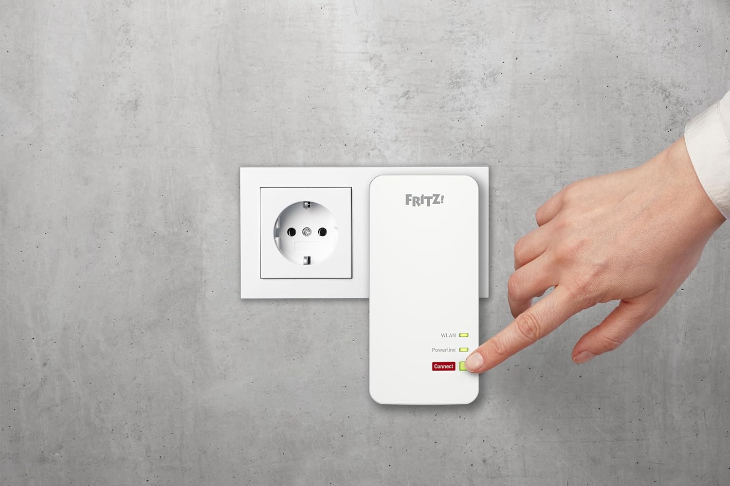 AVM FRITZ!Powerline 1240 AX WLAN Set Edition International, Extender Kit for Power Networks up to 1,200 Mbit/s, Built-in Wi-Fi up to 600 Mbps, Mesh, Access Point, Italian Interface