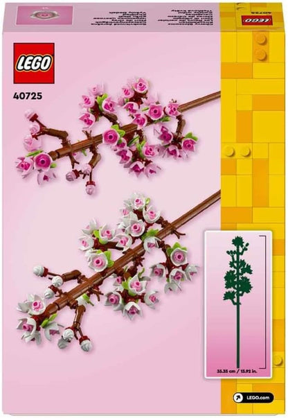LEGO Cherry Blossoms, Artificial Faux Flowers Set, Valentine's Day Gift Idea, Makes a Great Desk Decor Accessory for 8 Plus Year Old Girls, Boys and Teens 40725