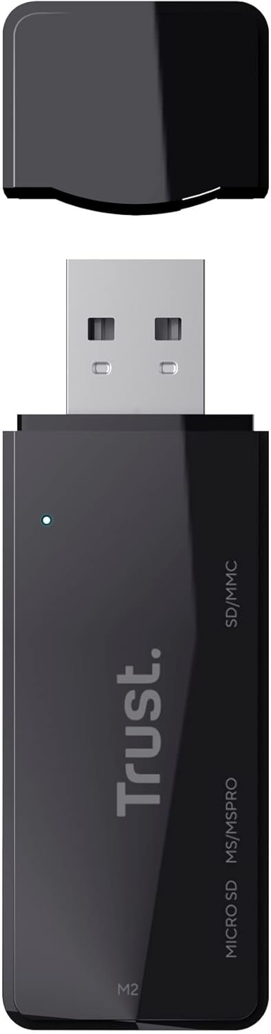 Trust Nanga USB 2.0 Card Reader , Black