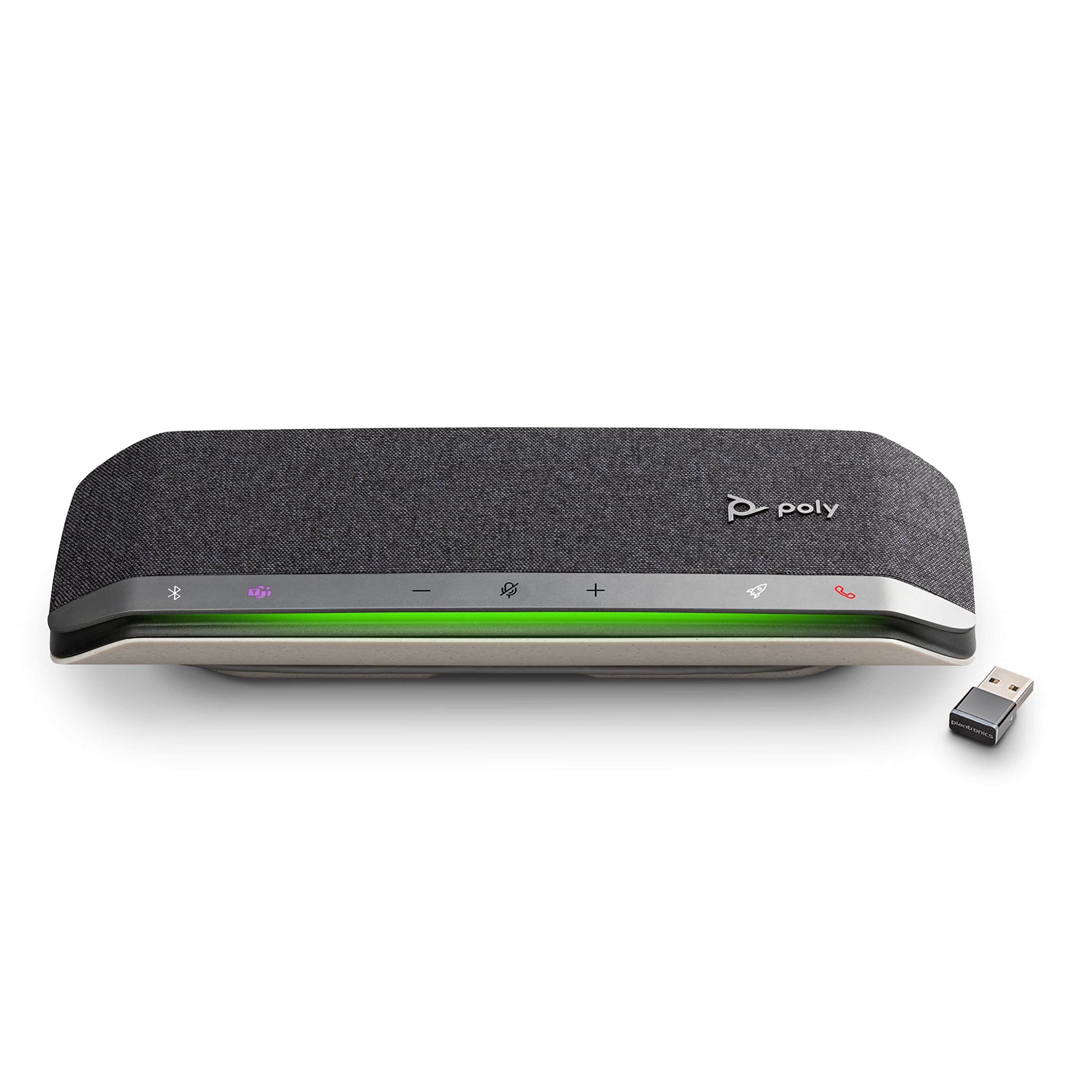 Poly - Sync 40+ Bluetooth Smart Speakerphone (Plantronics) - Flexible Work Spaces - Connect to PC/Mac via Included BT600 Dongle & Smartphones via Bluetooth - Works with Teams (Certified), Zoom & More