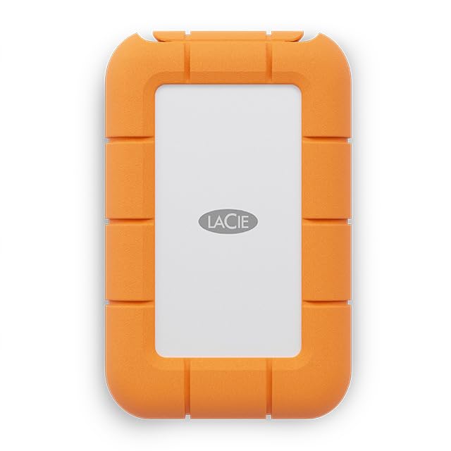 LaCie Rugged Mini, 500GB, 2.5", Portable External Hard Drive, for PC and Mac, Shock, Drop and Pressure Resistant, 5 year Rescue Services (STMF500400