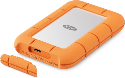 LaCie Rugged Mini, 500GB, 2.5", Portable External Hard Drive, for PC and Mac, Shock, Drop and Pressure Resistant, 5 year Rescue Services (STMF500400