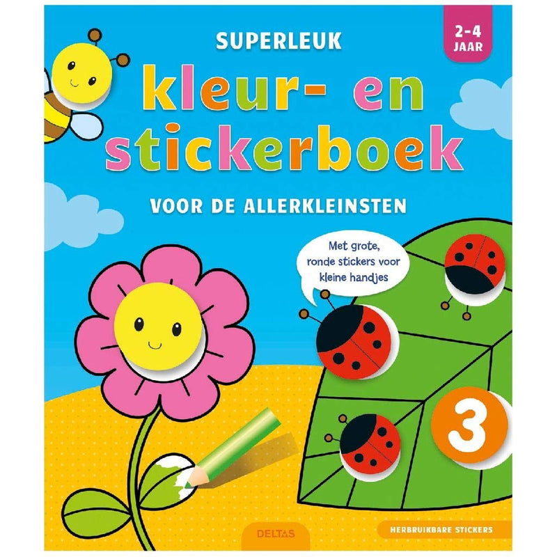2-4 jaar: 2 - 4 jaar - Met grote, ronde stickers voor kleine handjes (Superleuk kleur- en stickerboek voor de allerkleinsten