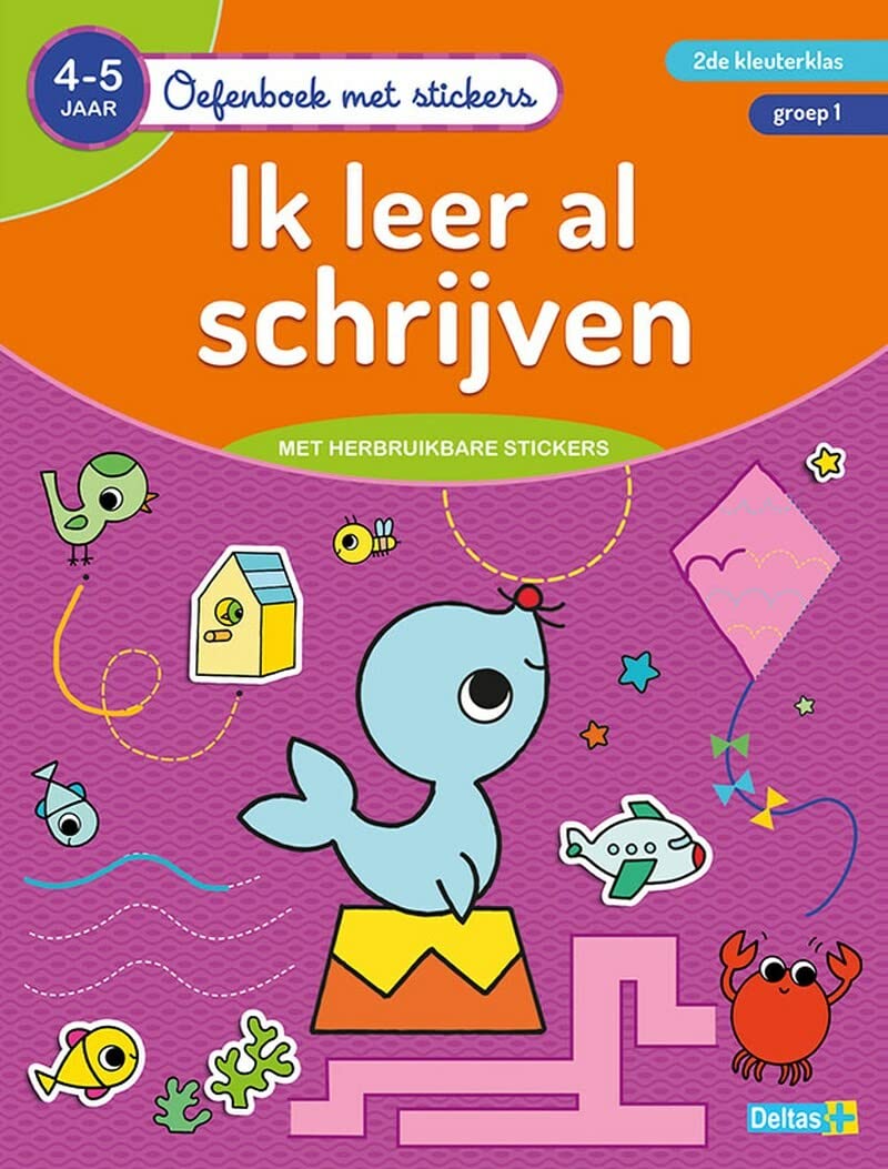 Oefenboek met stickers - Ik leer al schrijven (4-5 j.
