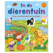 Kleur- en stickerboek met woordjes - In de dierentuin (3-5 j.