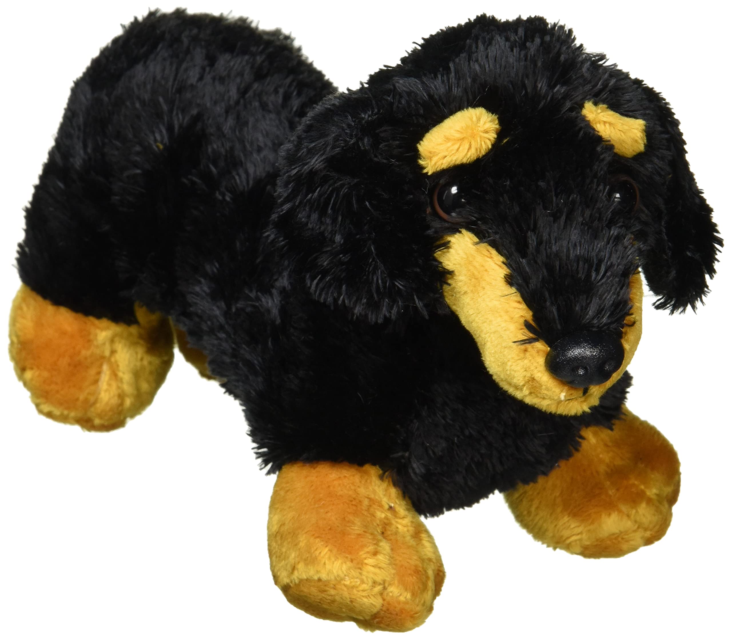 Aurora, 12750, Mini Flopsies Vienna The Dachshund, 20cm, Juguete de Peluche, Negro y marrón Único