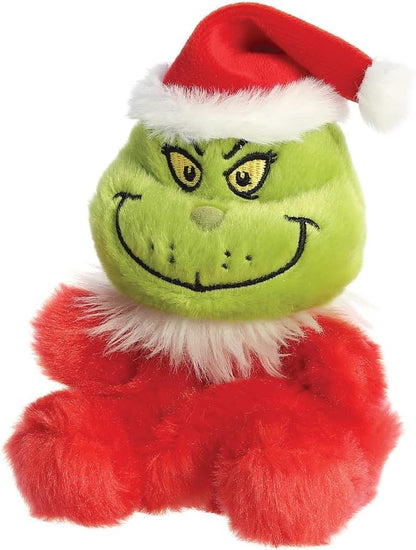 Aurora, 15591, The Grinch Official Merchandise Santa Palm Pal, Soft Toy, Red & Green