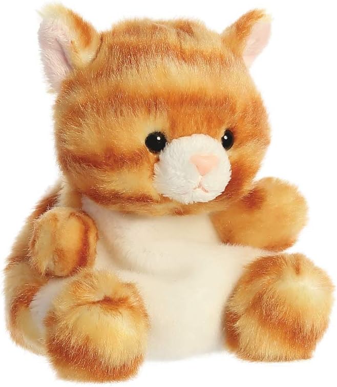 Aurora, 33473, Palm Pals, Meow Katze, 13cm, Plüschtier,orange