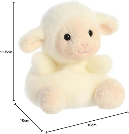 Aurora, 33483, Palm Pals, Cordero de Lana, 13cm, Peluche, Blanco