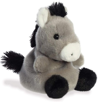Aurora, 33529, Palm Pals Eli Donkey, 5In, Soft Toy, Grey