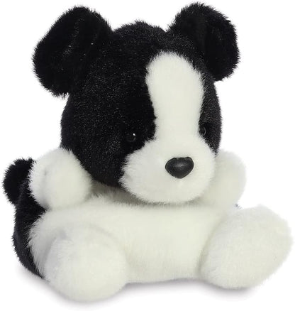 Aurora, 33534, Palm Pals Brodie Collie Dog, 5In, Soft Toy, Black & White