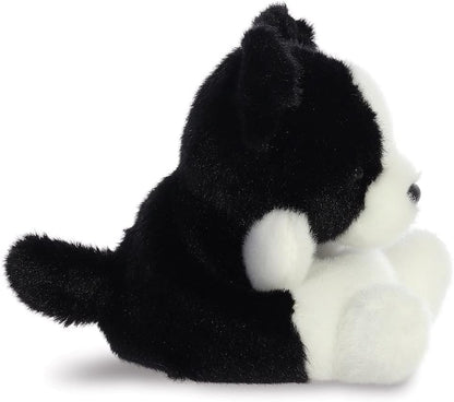 Aurora, 33534, Palm Pals Brodie Collie Dog, 5In, Soft Toy, Black & White