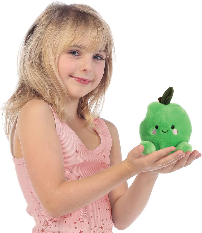 Aurora, 33572, Palm Pals Jolly Green Apple, 5In, Eco Friendly Soft Toy