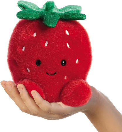 Aurora, 33573, Palm Pals Juicy Strawberry 5In, Soft Toy, Red