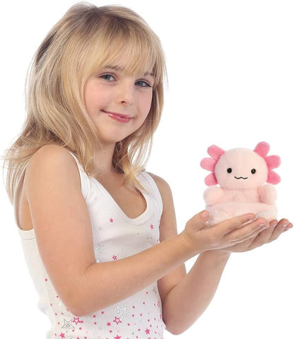AURORA, 33675, Palm Pals Ax Axolotl, 5In, Soft Toy, Pink Single