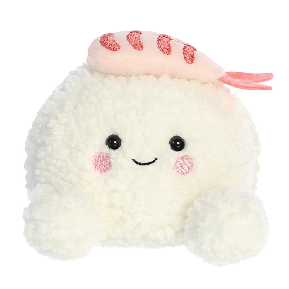 Aurora 33872 Palm Pals Ebi Shrimp Sushi Soft Toy, White