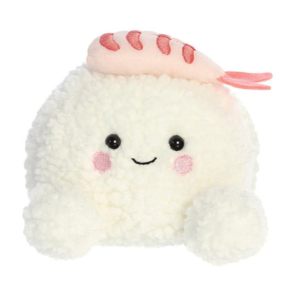 Aurora 33872 Palm Pals Ebi Shrimp Sushi Soft Toy, White