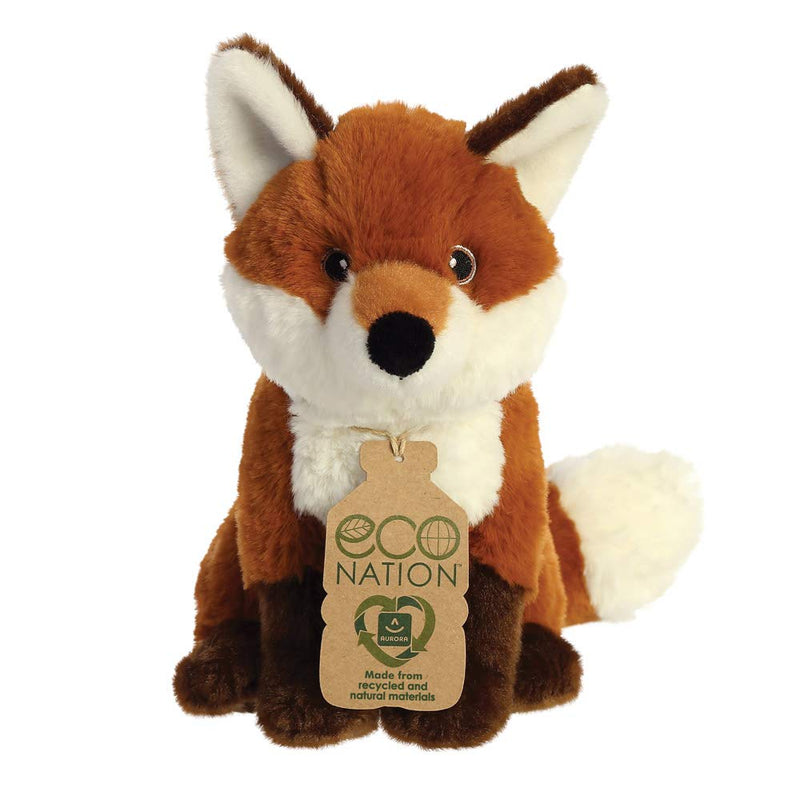 Aurora, 35009, Eco Nation, Fox, 9In, Soft Toy, Brown & White Single